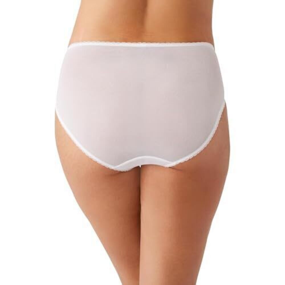 NWT Wacoal Women's Retro Chic Brief Panty in White, Plus Size XL - Picture 5 of 8
